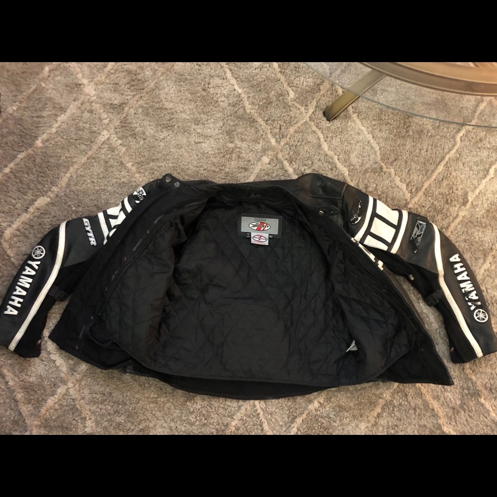 42 Joe Rocket Motorcycle Leather Jacket Black - Picture 15 of 16